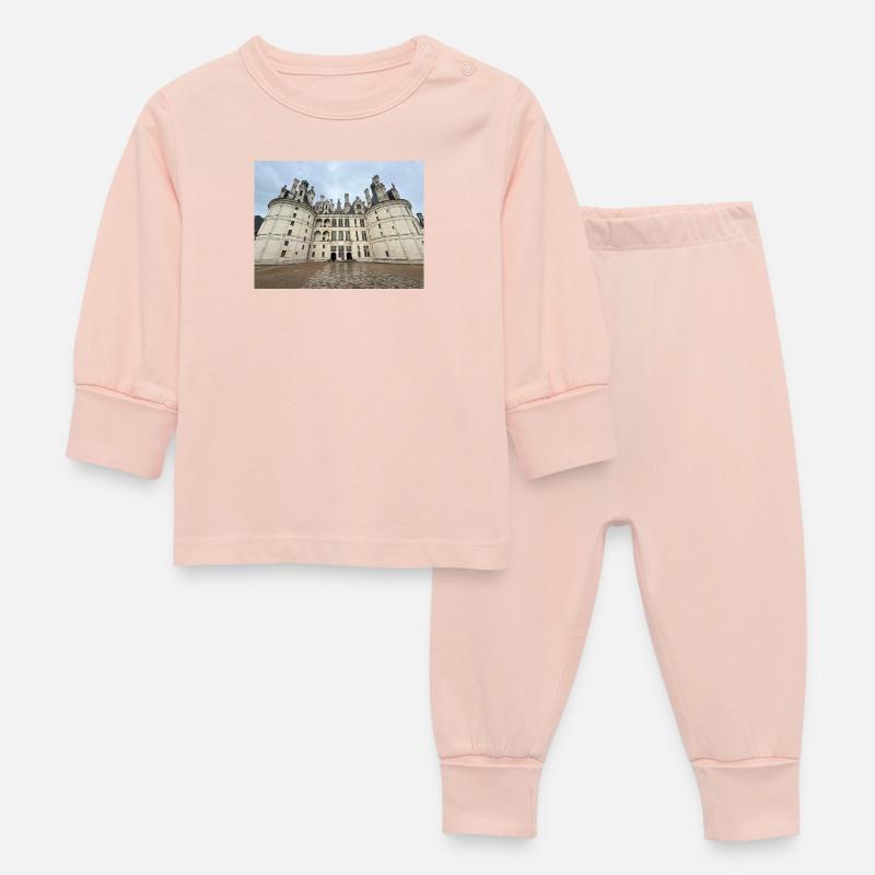 Chateau de Chambord - Pyjama Bébé - rose cristal
