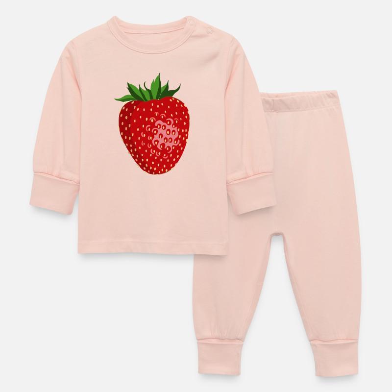 fraise - Pyjama Bébé - rose cristal