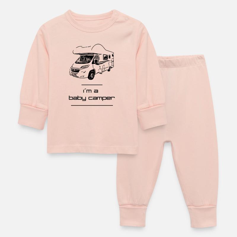 Im un campeur de bébé - Pyjama Bébé - rose cristal