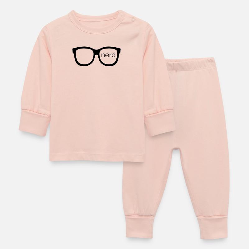 Nerd - Concevez avec des lunettes de nerd ! - Pyjama Bébé - rose cristal