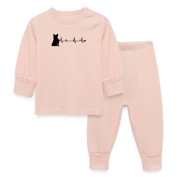 Dog - Baby Sleepsuit - crystal pink - Front