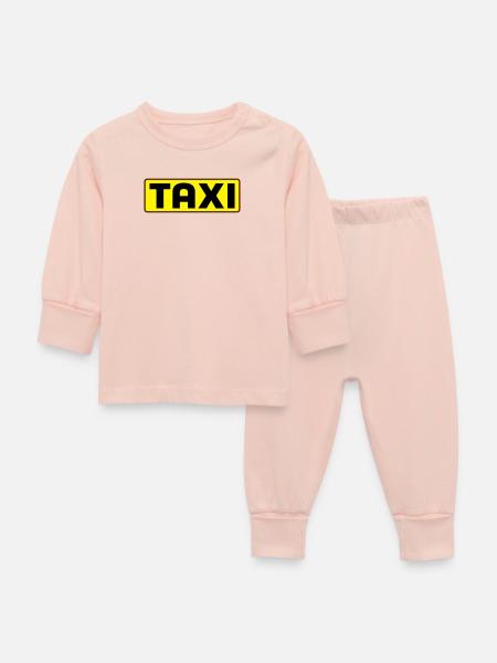 Taxi - Baby Schlafanzug - Kristallrosa