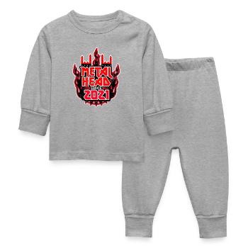 METALHEAD depuis 2021 - Pyjama Bébé - gris chiné - Devant