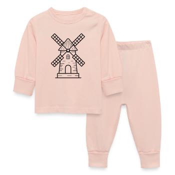 Icône du moulin à vent - Pyjama Bébé - rose cristal - Devant
