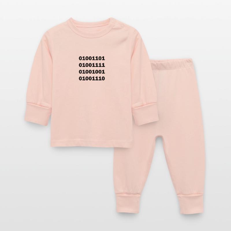 Binary code MOIN Baby Sleepsuit