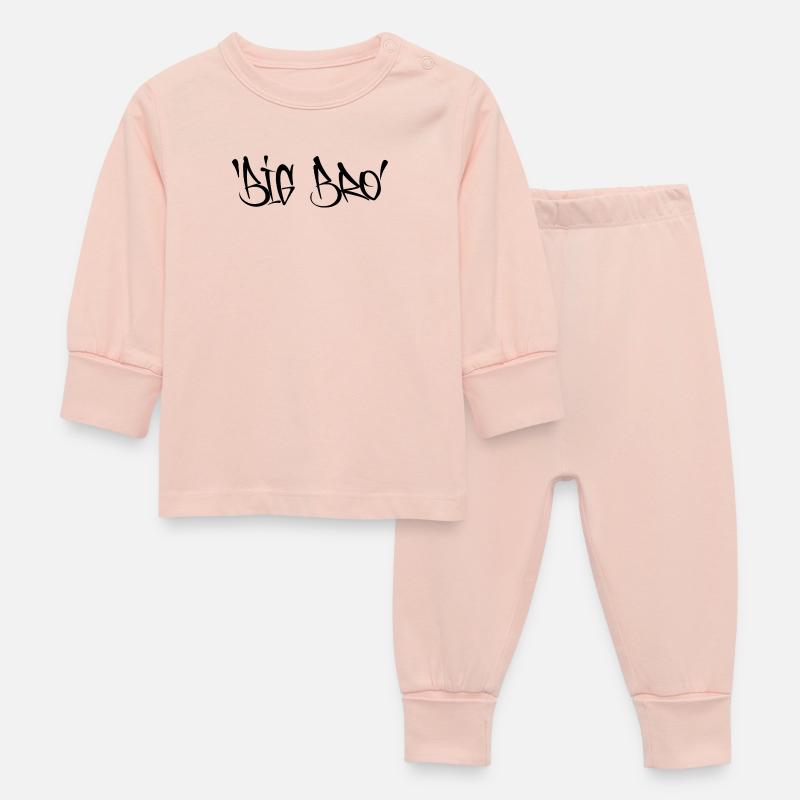 Grand Frère - Pyjama Bébé - rose cristal