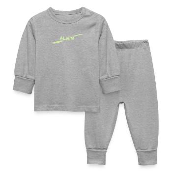 Gift Alwin - Baby Sleepsuit - heather grey - Front