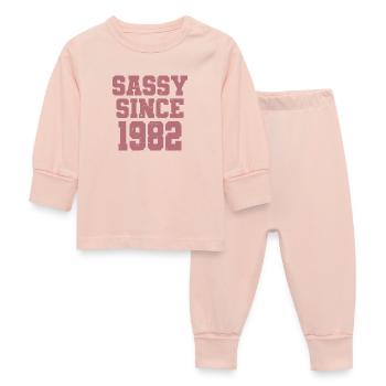 Sassy depuis 1982 drôle 40e anniversaire hommes et femmes - Pyjama Bébé - rose cristal - Devant