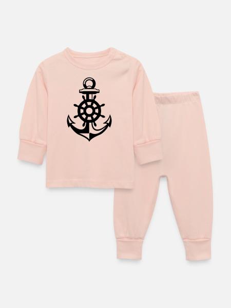 Matrose - Baby Schlafanzug - Kristallrosa
