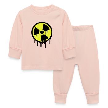 Atom Symbol Graffiti - Baby Sleepsuit - crystal pink - Front