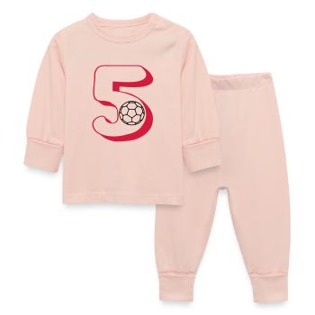 handball numéro 5 - Pyjama Bébé - rose cristal - Devant