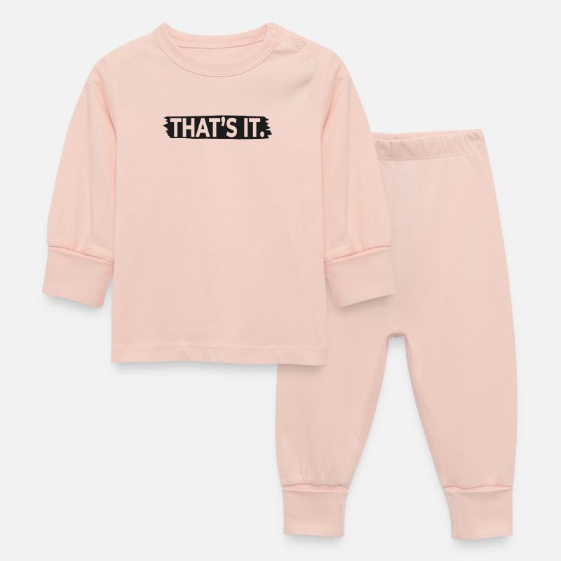 C’EST ÇA. – Typographie minimaliste à déclaration - Pyjama Bébé - rose cristal