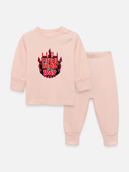 METALHEAD since 1969 - Baby Schlafanzug - Kristallrosa
