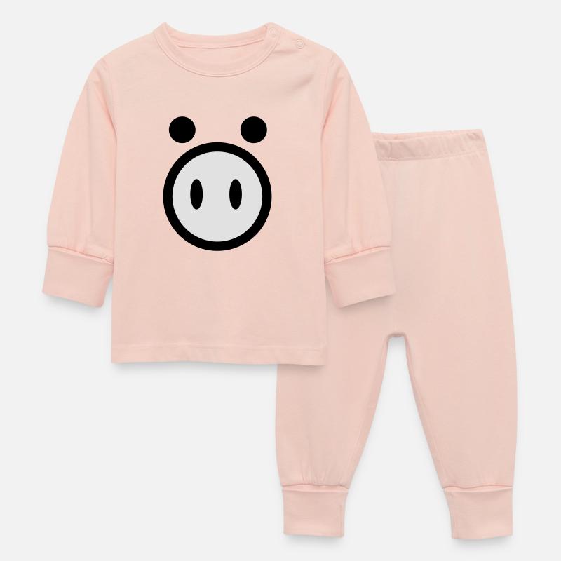 porc - Pyjama Bébé - rose cristal