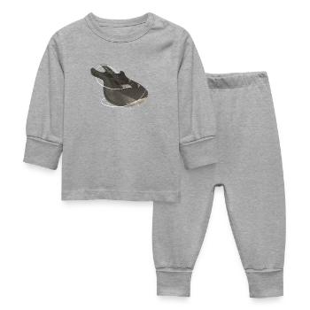 Guitare - Guitare - Pyjama Bébé - gris chiné - Devant