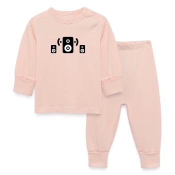 sound system - Baby Sleepsuit - crystal pink - Front