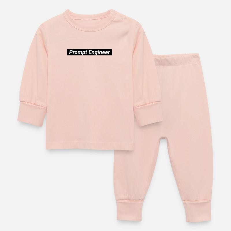 Prompt Engineer Artificial Intelligence - Baby Sleepsuit - crystal pink