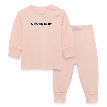 Never Quit Endurance Motif - Baby Sleepsuit - crystal pink - Front