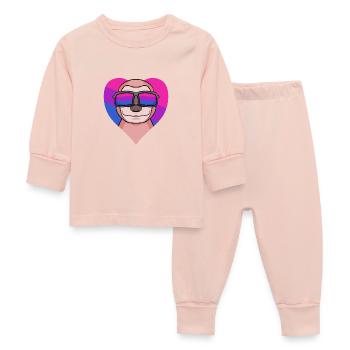 Bisexuell Faultier Geschenk - Baby Schlafanzug - Kristallrosa - Vorne