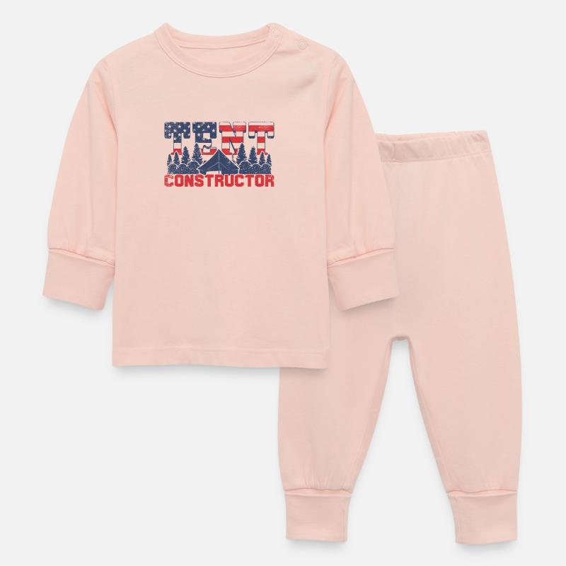 Constructeur de tentes - Pyjama Bébé - rose cristal