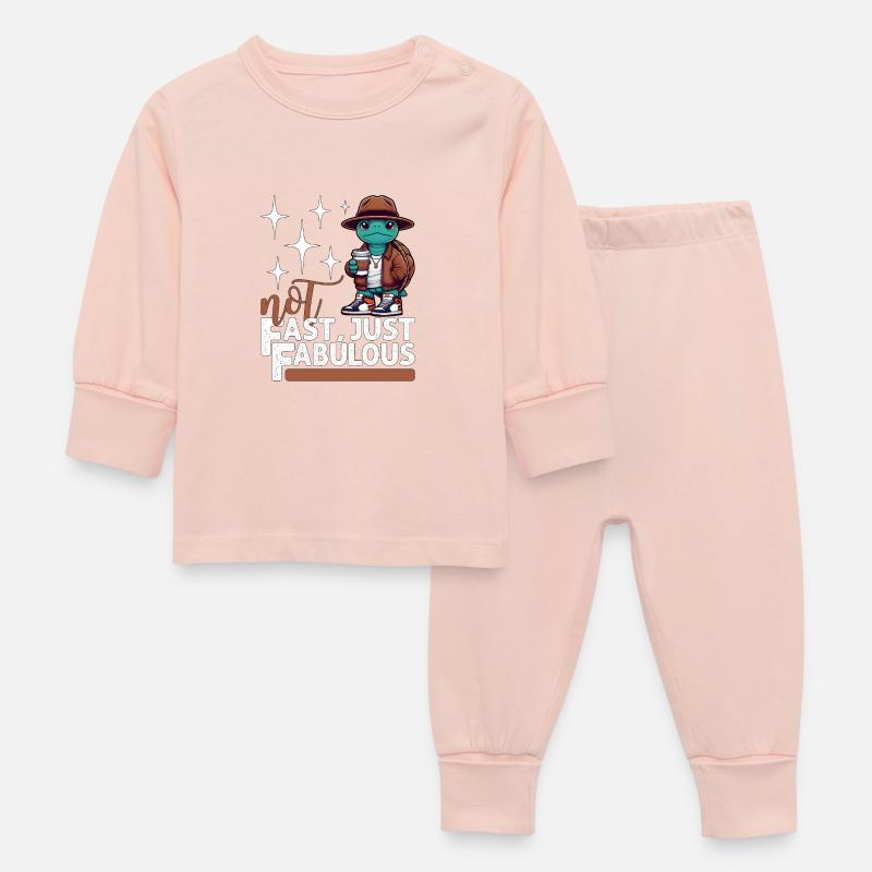 PAS RAPIDE, JUSTE FABULEUX - Pyjama Bébé - rose cristal