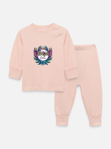 Ibiza Crew Urlaub - Baby Schlafanzug - Kristallrosa