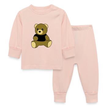sitting teddy - Pyjama Bébé - rose cristal - Devant