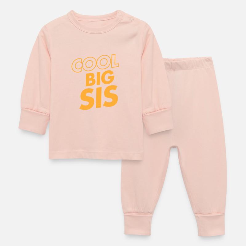 Cool Big Sis - Pyjama Bébé - rose cristal