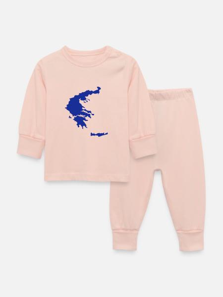 greece - Baby Schlafanzug - Kristallrosa