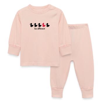 be different duck duck beak Iroquois Punk - Baby Sleepsuit - crystal pink - Front