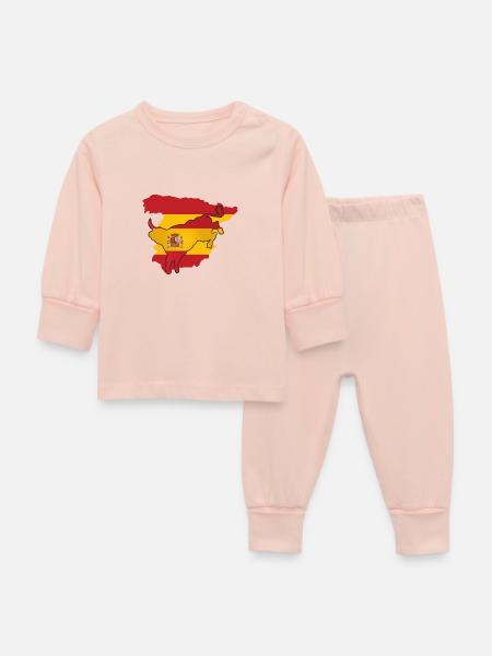 spanien flagge Spanien-Geschenk Spanischer Stier - Baby Schlafanzug - Kristallrosa