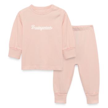 Bauingenieur - Baby Schlafanzug - Kristallrosa - Vorne