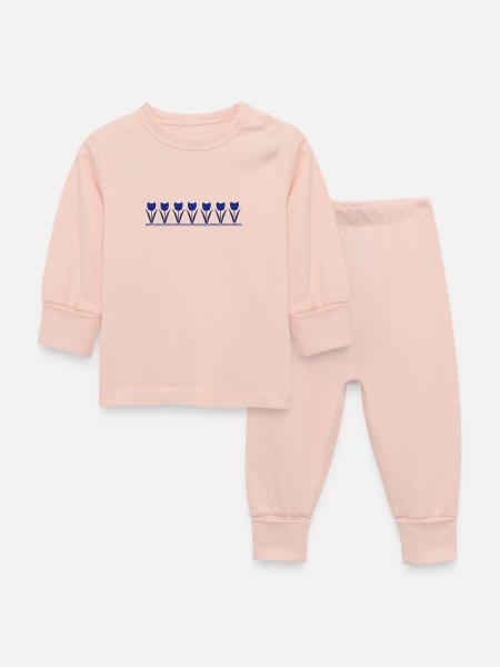 Tulpen - Baby Schlafanzug - Kristallrosa