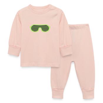 Party Glasses - Baby Sleepsuit - crystal pink - Front