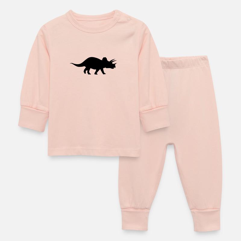 Triceratops - Pyjama Bébé - rose cristal