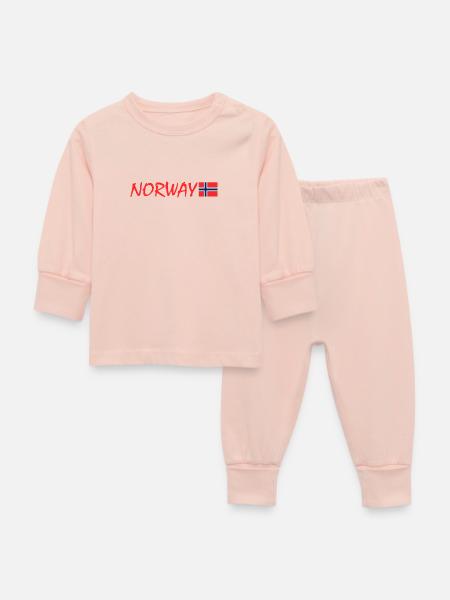 Norwegen - Baby Schlafanzug - Kristallrosa