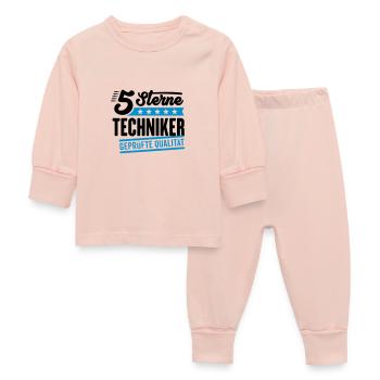 5Sterne Techniker - Baby Schlafanzug - Kristallrosa - Vorne