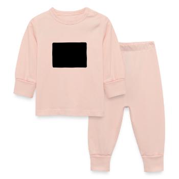 Square shape - Baby Sleepsuit - crystal pink - Front