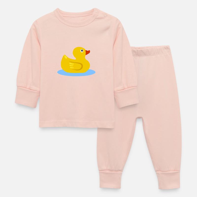 Canards de bain - Pyjama Bébé - rose cristal
