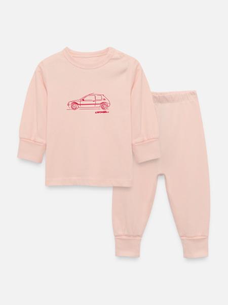 205__rouge - Baby Schlafanzug - Kristallrosa