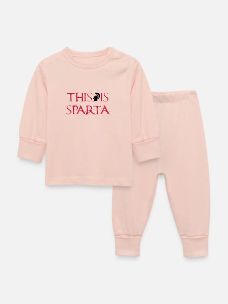 This is Sparta - Baby Schlafanzug - Kristallrosa