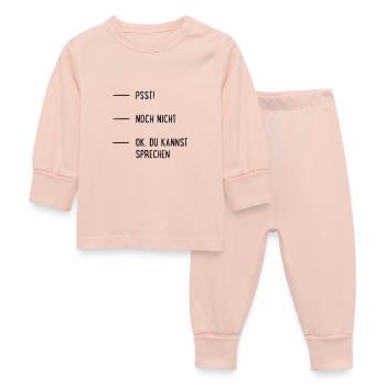 Kaffee - Baby Schlafanzug - Kristallrosa - Vorne
