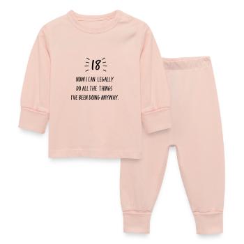18 - Baby Sleepsuit - crystal pink - Front