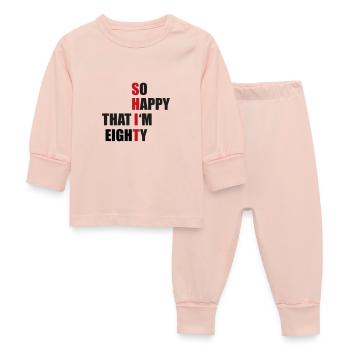 80 - Baby Schlafanzug - Kristallrosa - Vorne