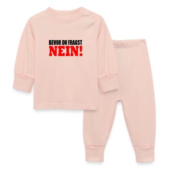 Bevor du fragst nein - Baby Schlafanzug - Kristallrosa - Vorne