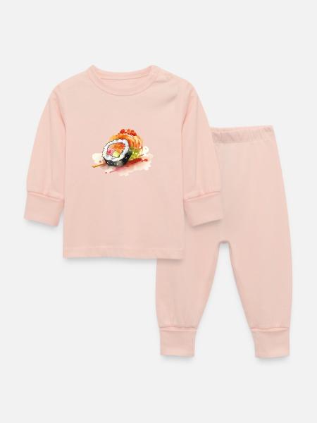 Sushi - Baby Schlafanzug - Kristallrosa