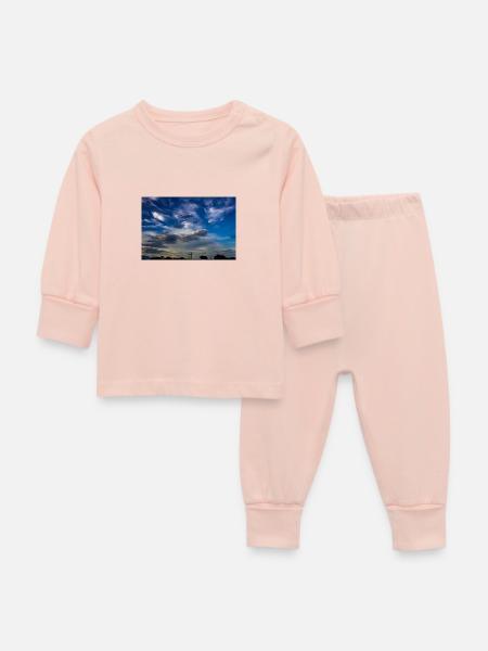 Der Himmel - Baby Schlafanzug - Kristallrosa