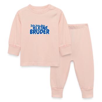 Ich bin der kleine Bruder - Baby Schlafanzug - Kristallrosa - Vorne