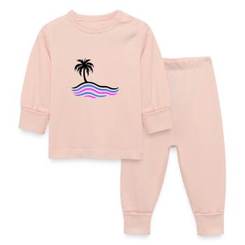 Île Palm Sea - Pyjama Bébé - rose cristal - Devant