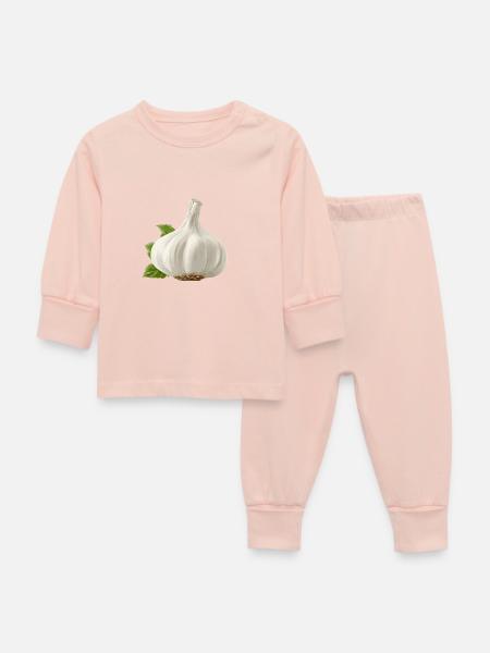 Knoblauch - Baby Schlafanzug - Kristallrosa